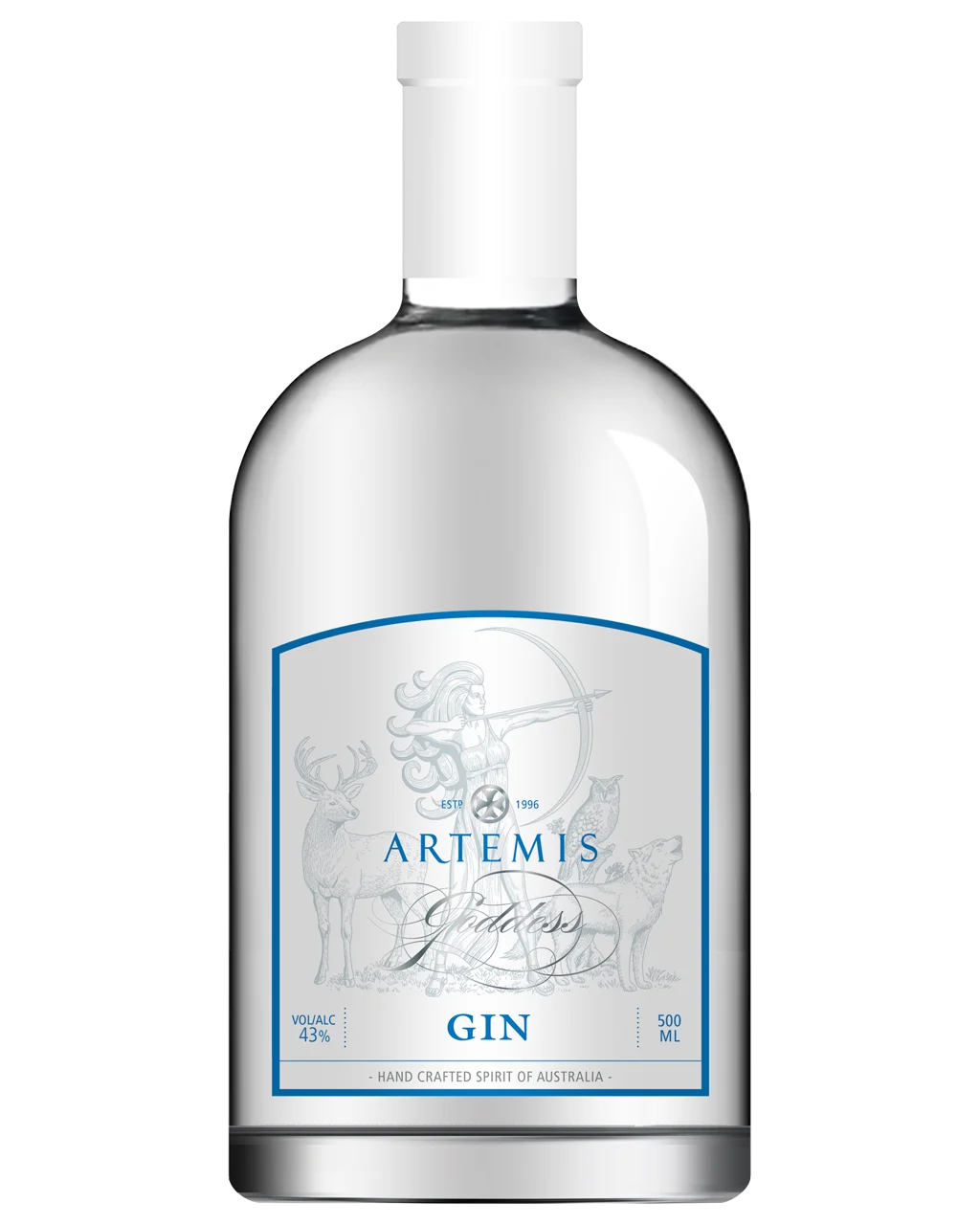 Artemis Goddess Gin Australian Craft Botanical Gin 50cl