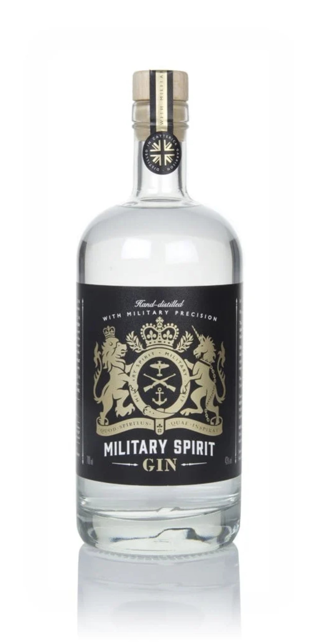 Military Spirit Gin 70cl Premium Craft Gin Unique Collector Bottle