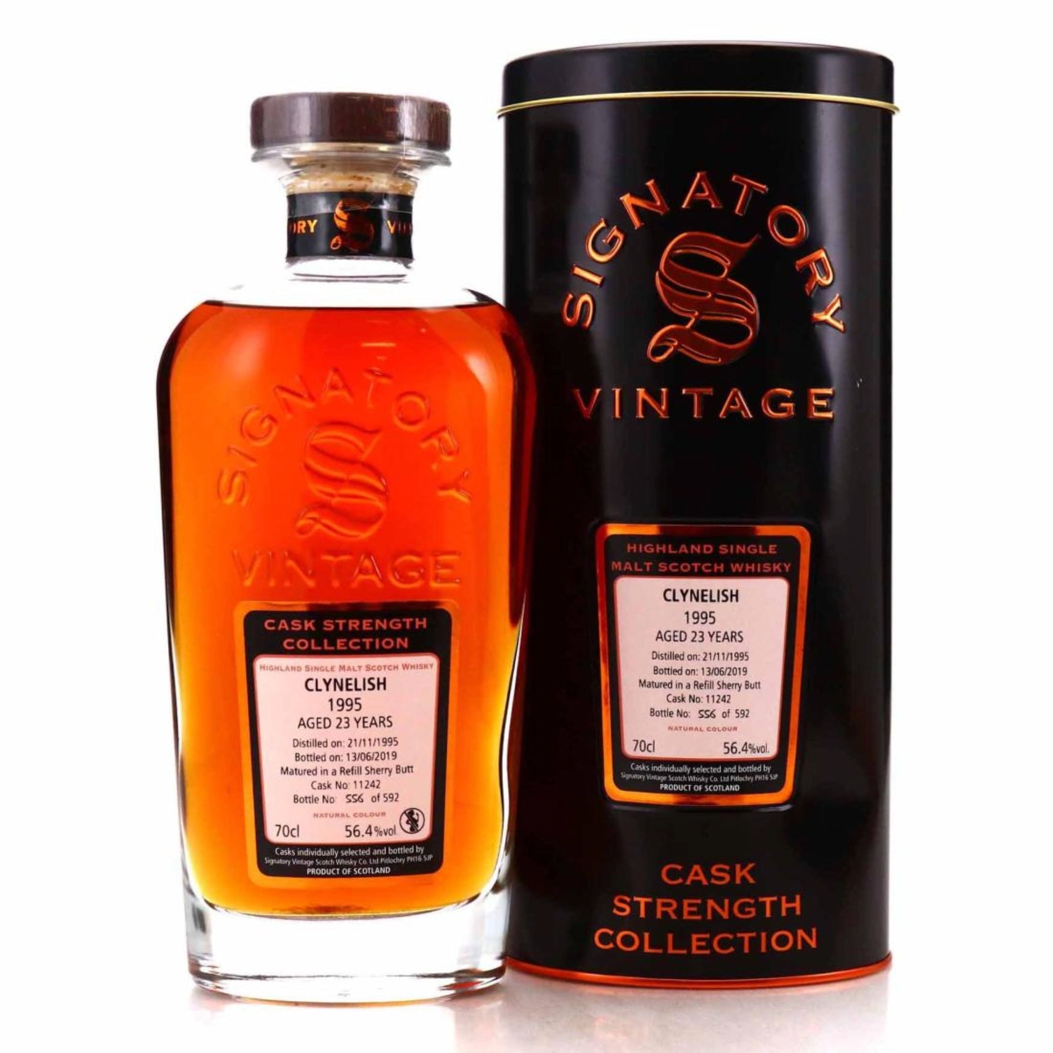 Clynelish 23 Year Old Signatory 56.4% Single Malt Whisky Cask Strength 70cl