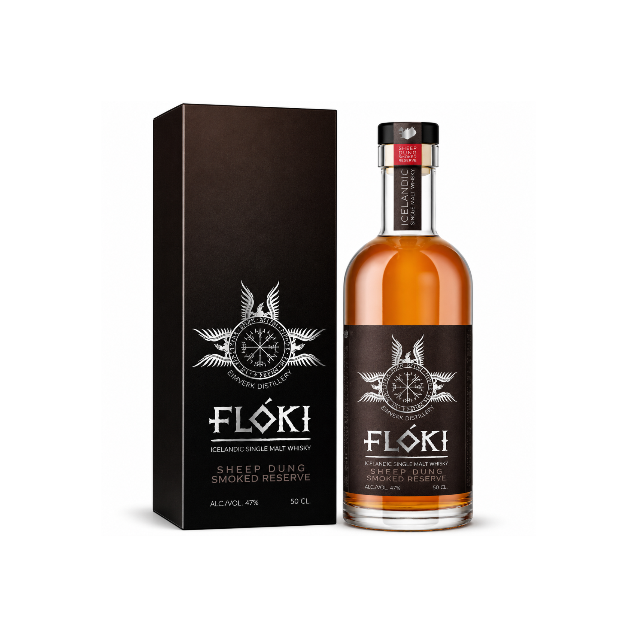 Floki Icelandic Single Malt Sheep Dung Smoked Whisky 70cl