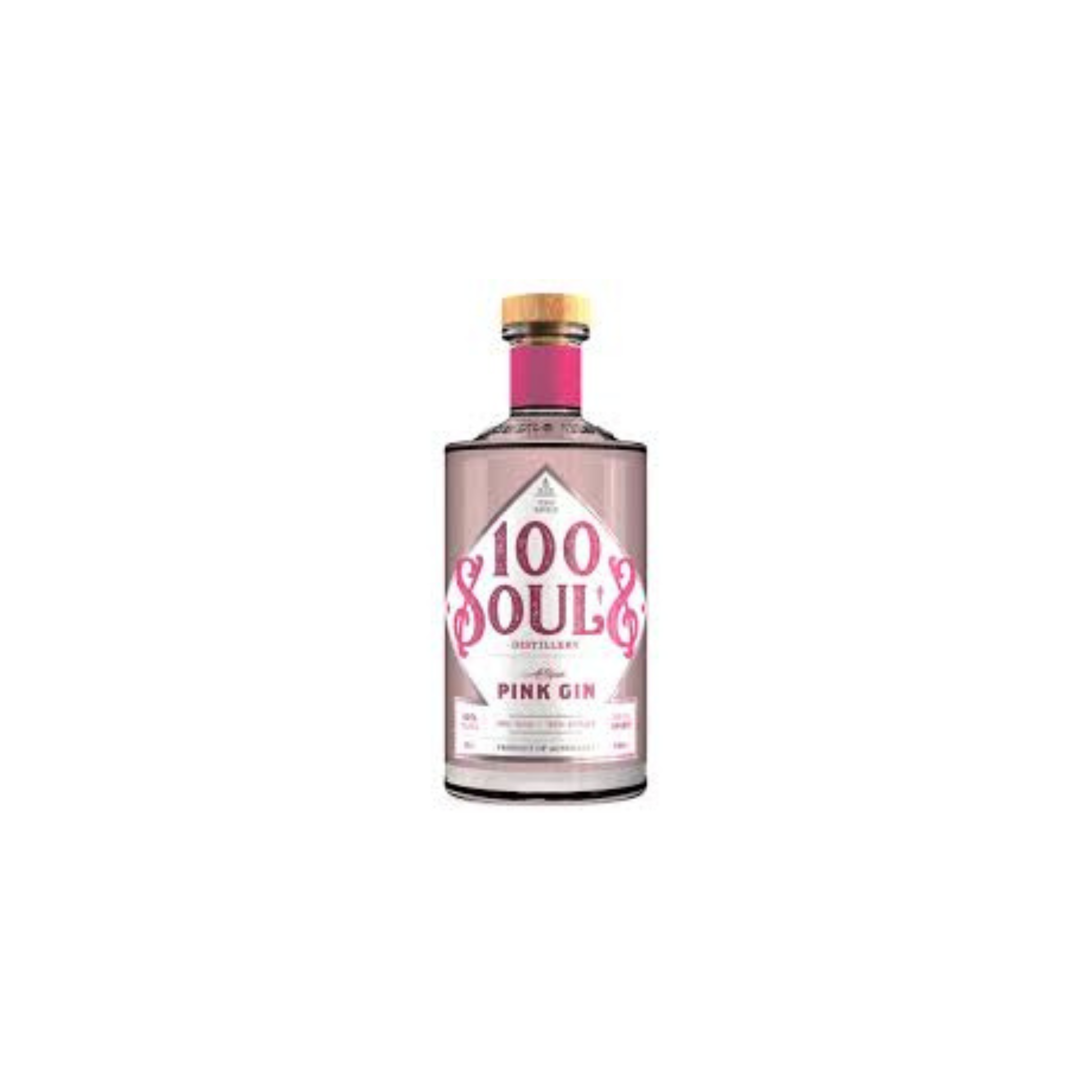 100 Souls Original Artisan Pink Gin 70cl