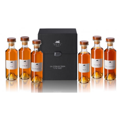 Deau Tasting Box 6 x 20cl VS, VSOP, NAPOLEON, XO, BLACK, LOUIS MEMORY