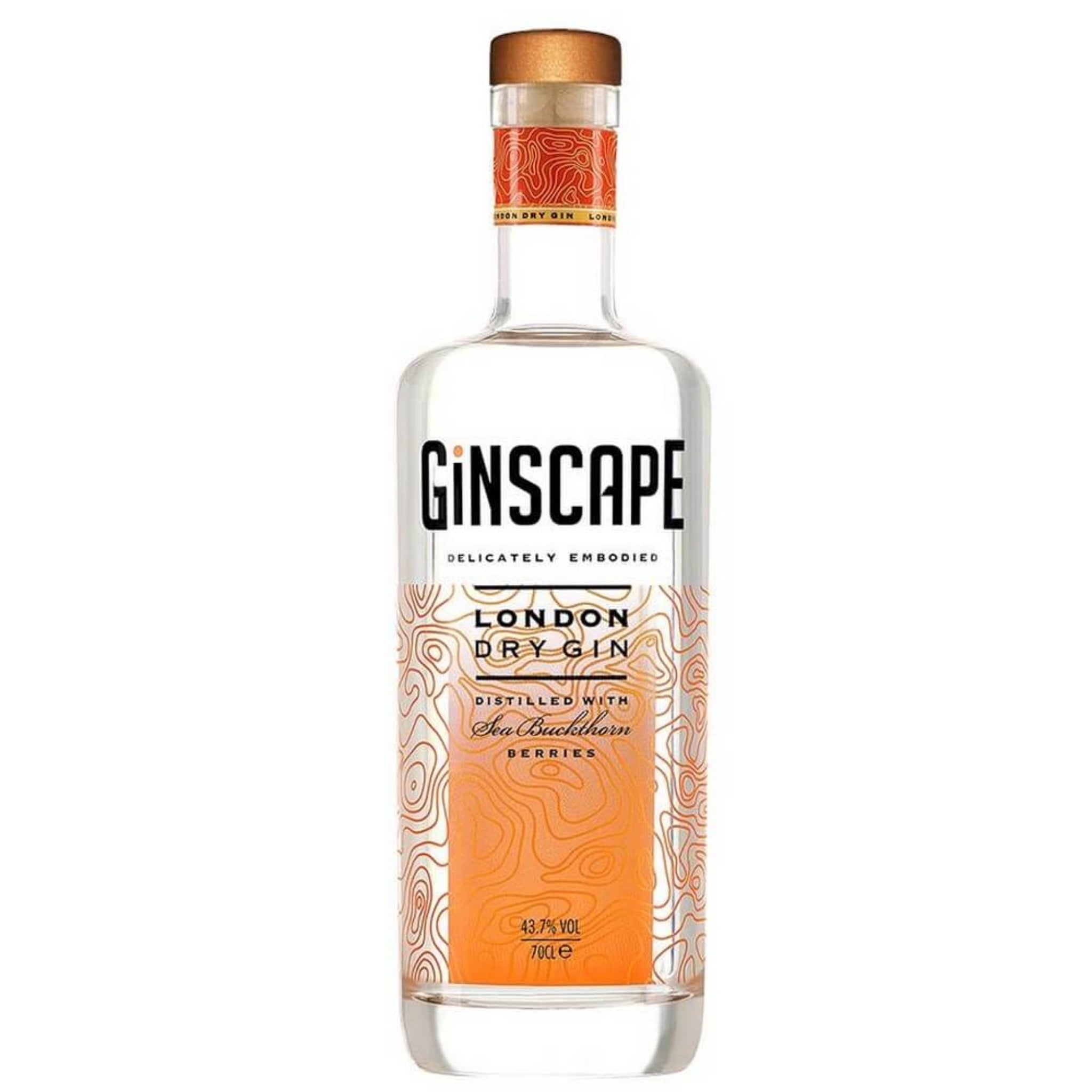Ginscape Sea Buckthorn Gin 70cl – Premium Craft Botanical Gin